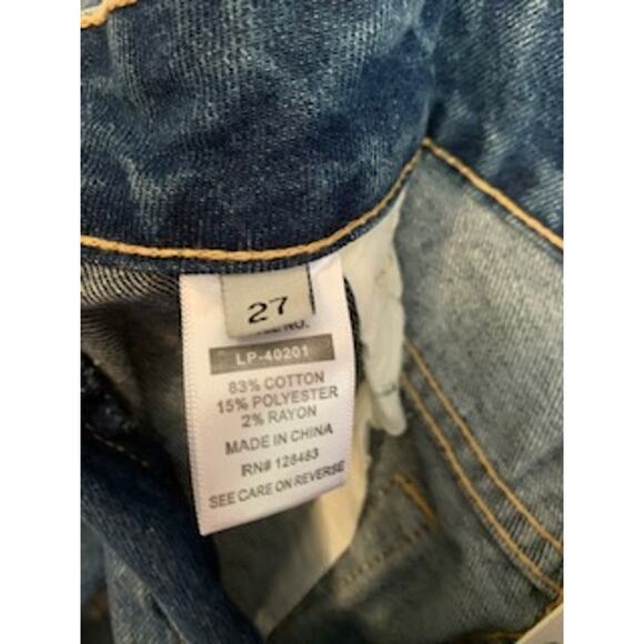 Uniq By Litz NWT Women's Size 27 Destroyed Jean Medium Wash - Picture 6 of 6